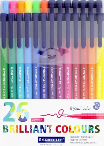 Набор фломастеров "Triplus Сolor" (26 цветов) (323TB26) обложка книги