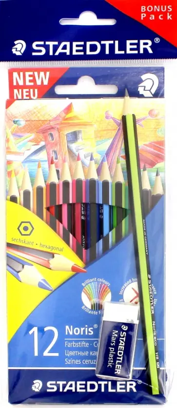 Набор цветных карандашей "Wopex" (12 цветов) (185SET1LQ) обложка книги