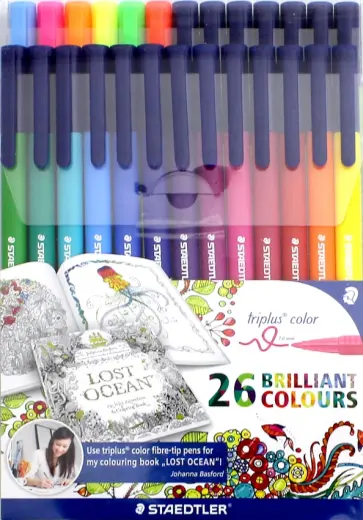 Набор фломастеров "Triplus Сolor" (26 цветов) (323TB26JB) обложка книги