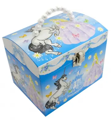 Шкатулка музыкальная "Единорог" (90000(90777) обложка книги