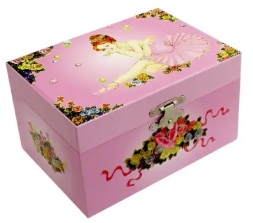 Шкатулка музыкальная "Сидящая балерина" (50000(509040) обложка книги