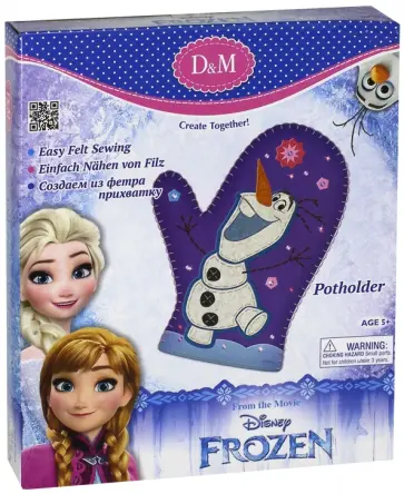Набор для шитья прихватки из фетра "Олаф. Холодное сердце" (65105) обложка книги