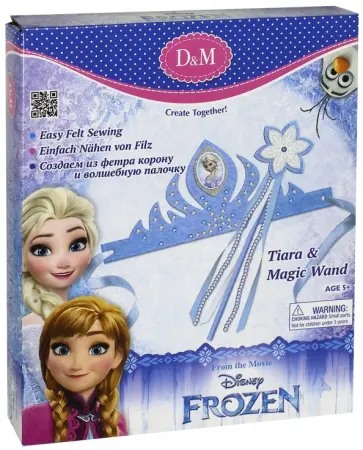 Набор для шиться короны и волшебной палочки "Принцесса Эльза. Холодное сердце" (63832) обложка книги