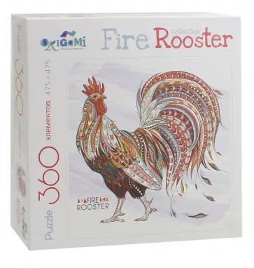 Пазл FireRooster. Золотой петух. 360 деталей (02632) обложка книги