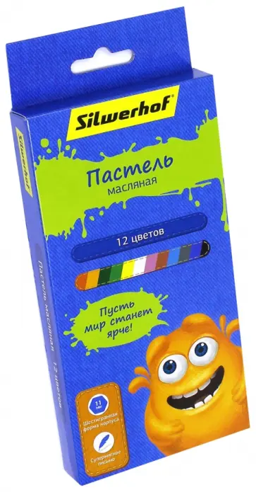 Пастель масляная "Джинсовая коллекция" (12 цветов) (886002-12) обложка книги
