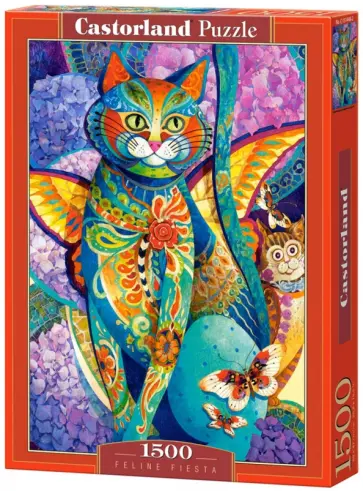 Puzzle-1500. Кошачья партия обложка книги