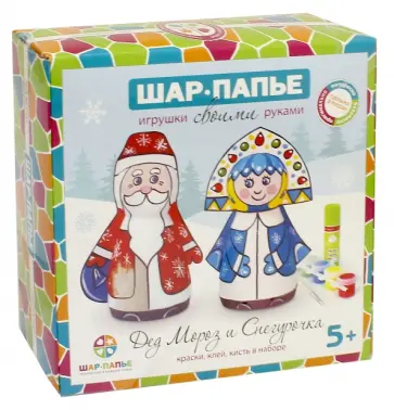 Набор для детского творчества "Дед Мороз и Снегурочка" (В0160611) обложка книги