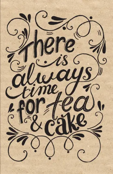 Блокнот "Время для чая и пирога", А5- обложка книги