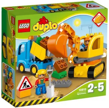 Конструктор "Грузовик и гусеничный экскаватор" (10812) обложка книги