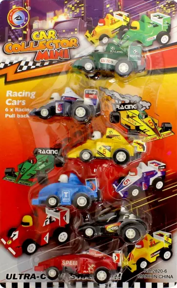 Набор инерционных машинок (6 штук) (2820-6F) обложка книги