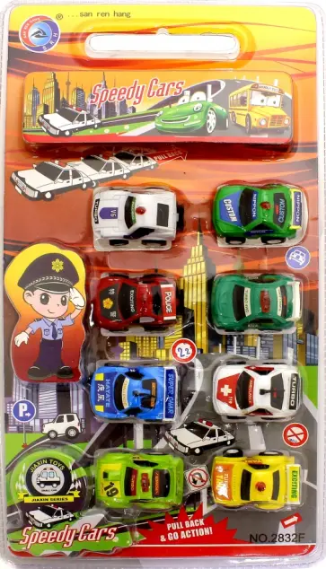 Набор инерционных машинок (8 штук) (2832F) обложка книги