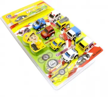 Набор инерционных машинок (8 штук) (2836А) обложка книги