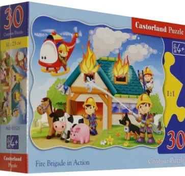 Puzzle-30 MIDI. Пожарная бригада обложка книги