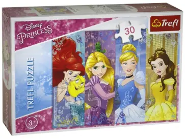 Trefl. Puzzle-30 MIDI "Сказочные принцессы" (18205) обложка книги