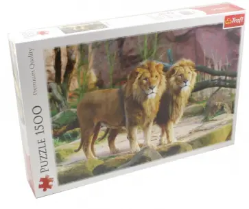 Trefl Puzzle-1500 "Львы" (26088) обложка книги