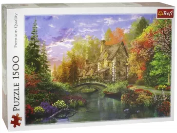 Trefl. Puzzle-1500 "Дом на берегу озера" (26136) обложка книги