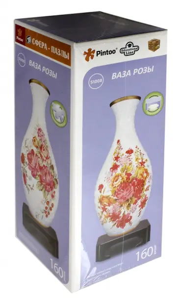 3D Пазл "Ваза. Розы", 160 деталей (S1008-160) обложка книги