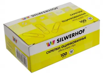 Скрепки оцинкованные (100 штук, 50 мм) (490004) обложка книги