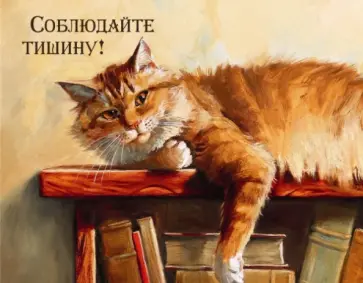 Магнит "Соблюдайте тишину!" обложка книги