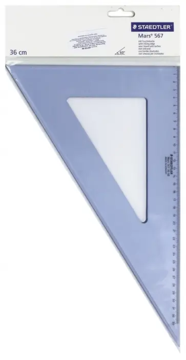 Треугольник "Mars 567" (пластиковый, 60°/30°, 36 см) (56736-60) обложка книги