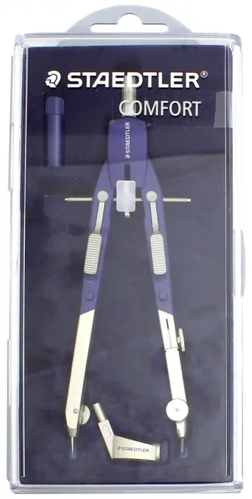 Циркуль Mars Comfort 552, max D=35 см. Длина - 170 мм. Пластиковый футляр (55201) обложка книги