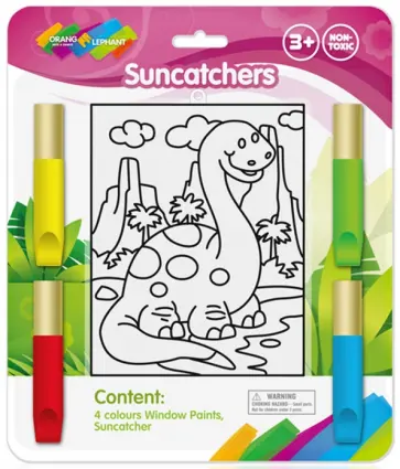 Набор витражные краски "Динозавр" (OE5WP/7) обложка книги