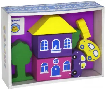 Конструктор "Цветной Городок" (фиолетовый) (8688-2) обложка книги