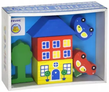 Конструктор "Цветной Городок" (голубой) (8688-3) обложка книги