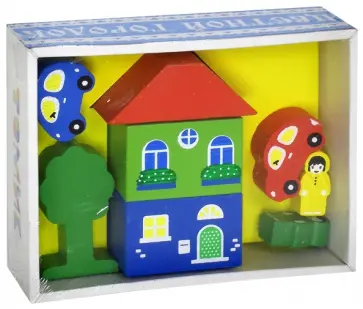 Конструктор "Цветной Городок" (желтый) (8688-1) обложка книги