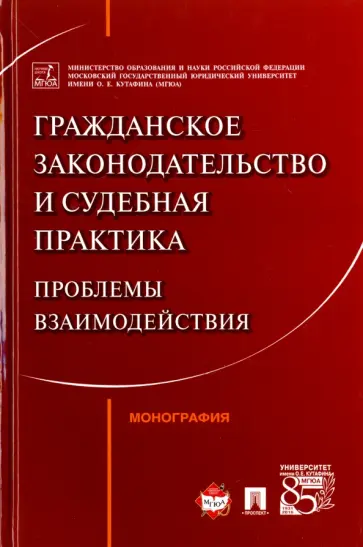 Аюшеева, Булаевский - Гражданское законодательство и судебная практика. Проблемы взаимодействий. Монография Аюшеева, Булаевский - Гражданское законодательство и судебная практика. Проблемы взаимодействий. Монография обложка книги