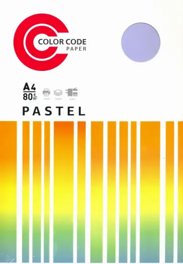 Бумага "Color Code Pastel" (100 листов, А4, фиолетовая) (473435) обложка книги
