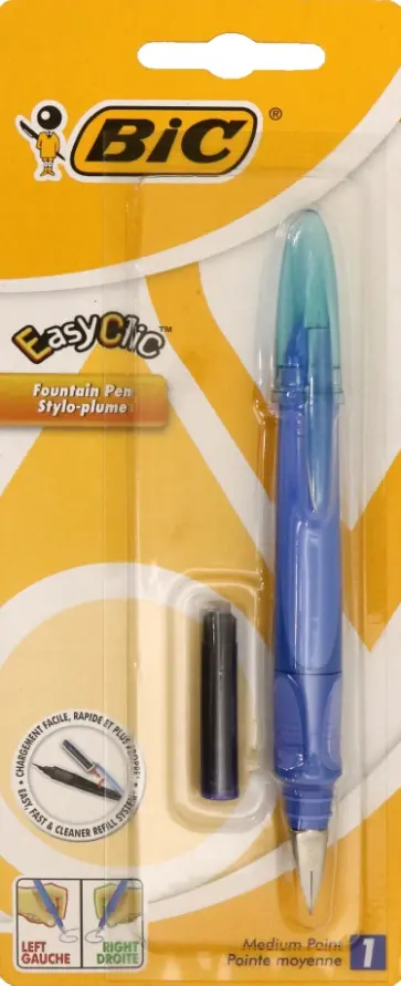 Ручка перьевая EasyClic, + сменный картридж обложка книги