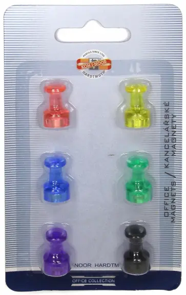 Магниты фигурные (20 мм, 6 штук, в ассортименте) (236165) обложка книги