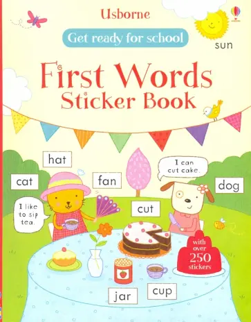 Hannah Wood - Get Ready for School. First Words Sticker Book обложка книги