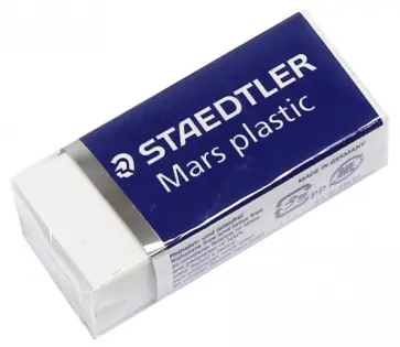 Ластик "Mars plastic" (белый) (52653) обложка книги