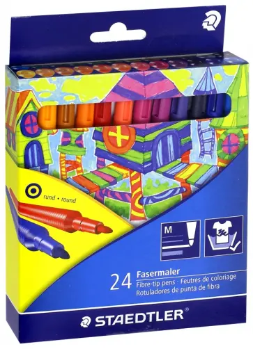 Набор фломастеров "Noris Club" (24 цвета) (325C24) обложка книги