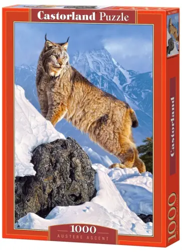 Puzzle-1000 "Рысь в горах" (C-103560) обложка книги