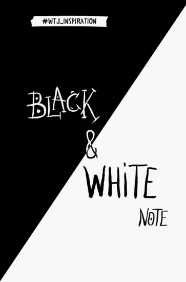 Black&White Note. Стильный блокнот с черными и белоснежными страницами, А5+ обложка книги