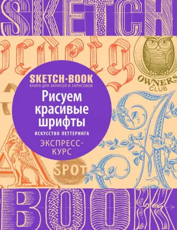 Пименова, Осипов - Sketchbook. Рисуем красивые шрифты. Искусство леттеринга. Визуальный экспресс-курс рисования обложка книги