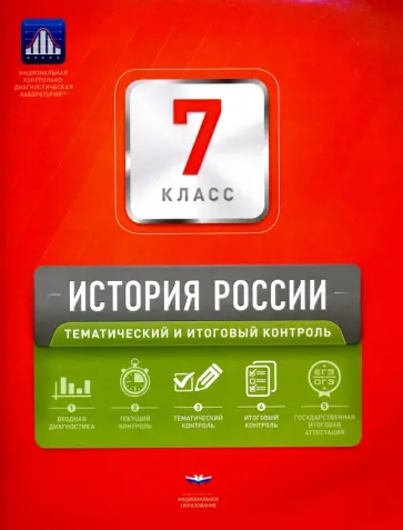 Артасов, Гевуркова - История России. 7 класс. Тематический и итоговый контроль Артасов, Гевуркова - История России. 7 класс. Тематический и итоговый контроль обложка книги