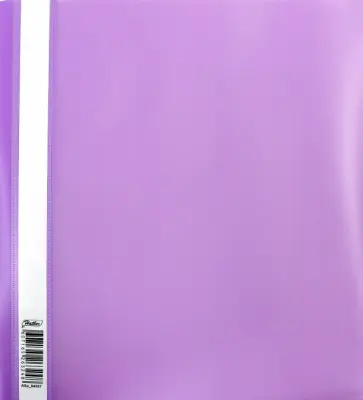 Папка-скоросшиватель, пластиковая, прозрачная, А4, фиолетовая (ASp_04307) обложка книги
