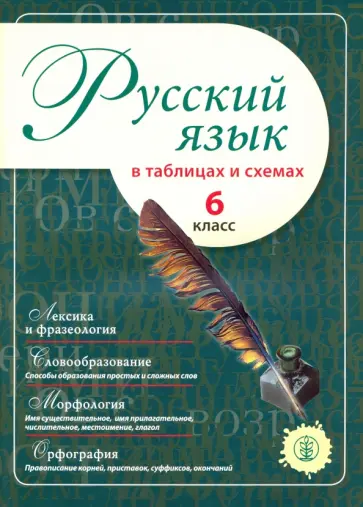 Русский язык в таблицах и схемах. 6 класс Русский язык в таблицах и схемах. 6 класс обложка книги