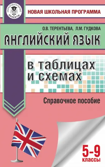 Терентьева, Гудкова - Английский язык в таблицах и схемах. 5-9 классы. Справочное пособие Терентьева, Гудкова - Английский язык в таблицах и схемах. 5-9 классы. Справочное пособие обложка книги