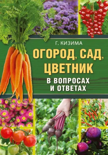 Галина Кизима - Огород, сад, цветник в вопросах и ответах обложка книги