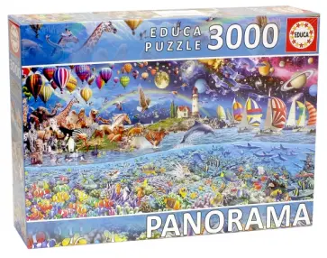 Пазл-3000 "Жизнь (фрагмент) панорома" (17132) обложка книги