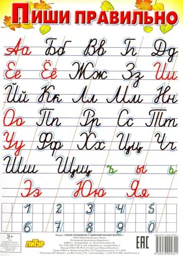 Пиши правильно (с цифрами) (130х200) обложка книги