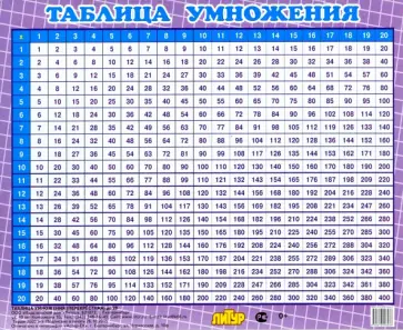 Таблица умножения перекрестная до 20 (200х160) обложка книги