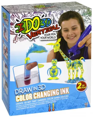 3D ручка "Вертикаль. Магия цвета". 2 штуки в наборе. Паста меняет цвет в холодной воде (166061) обложка книги