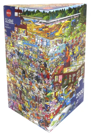 Пазл "Блошиный рынок", 2000 деталей + постер (29796) обложка книги