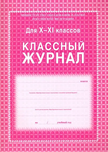 Классный журнал. 10-11 классы обложка книги